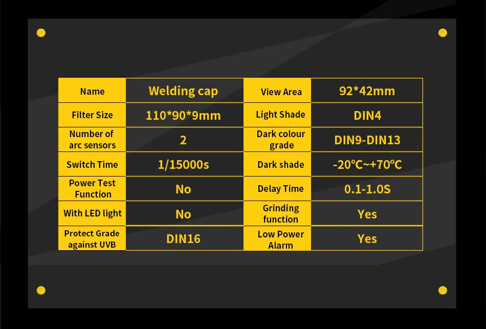 Smart solar lithium battery automatically darkens TIG MIG MMA MAG True color welding mask/welder helmet and PC protection sheet