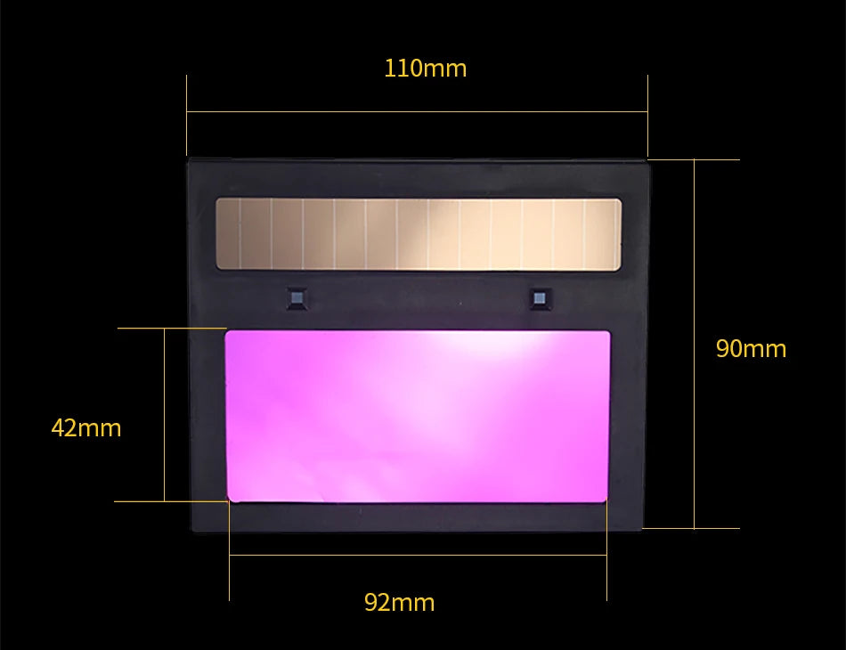 Smart solar lithium battery automatically darkens TIG MIG MMA MAG True color welding mask/welder helmet and PC protection sheet