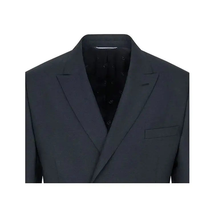 Black Custom Made Dark Blue Men Suit Tailor Made Bespoke Men Wedding Suit Slim Fit Groom Suit For Men