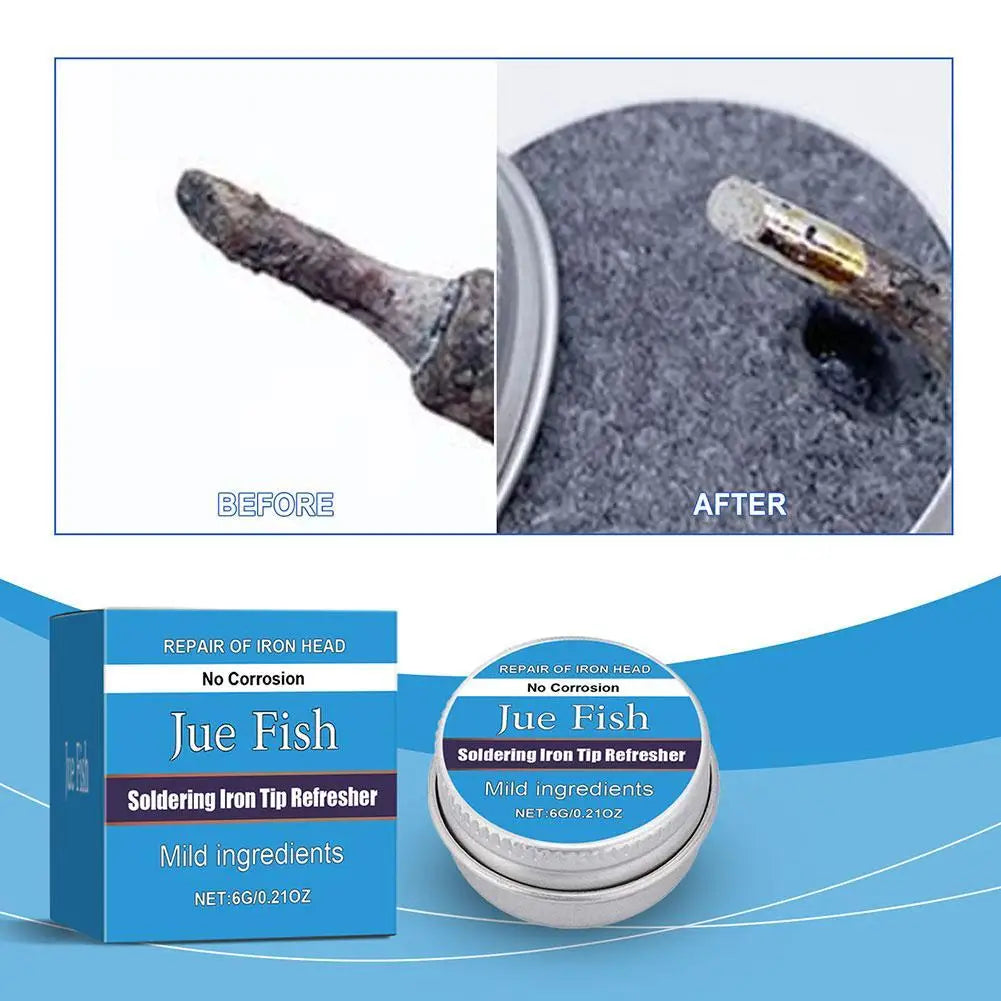 6g Electrical Soldering Iron Tip Cleaning Paste Plaster Cream Resurrection Non-stick Solder Refresher Tool Tin I5K8