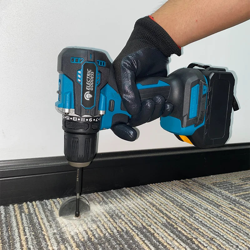 Electric Goddess DDF487 1700rpm Brushless Impact Drill Cordless 10mm Steel Capacity For Makita 18V Battery Power Tool 