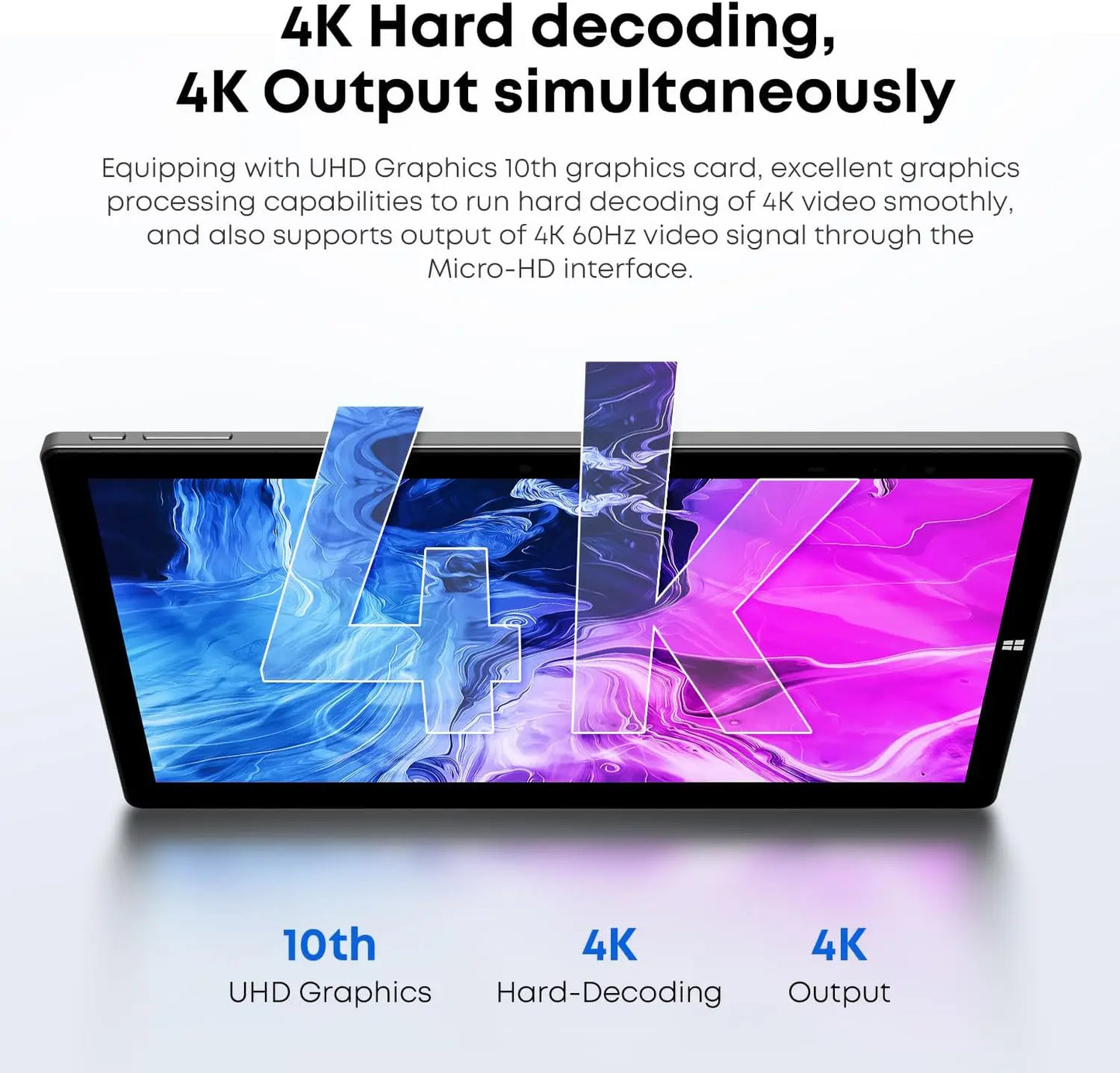 12” CHUWI LPDDR3 8GB/ 12GB RAM 256GB/ 512GB SSD ROM Tablet PC CWI535 UBook Windows 11 Home 2160 x 1440 IPS Intel Core i5-10210Y