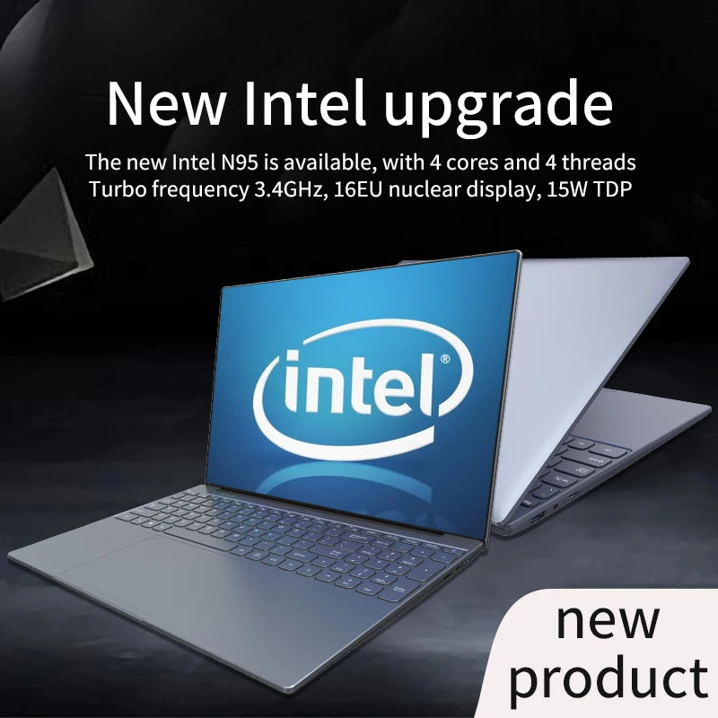 CARBAYTA Intel N95 Laptop 16 inch IPS Screen , 16GB RAM , Office Learning Computer Windows 10 11 Pro Gaming Notebook