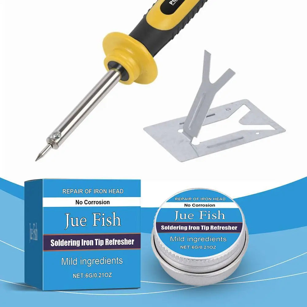 6g Electrical Soldering Iron Tip Cleaning Paste Plaster Cream Resurrection Non-stick Solder Refresher Tool Tin I5K8