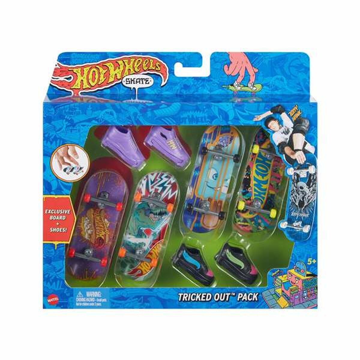 Hot Wheels Finger Skateboard Hot Wheels    8 Pieces