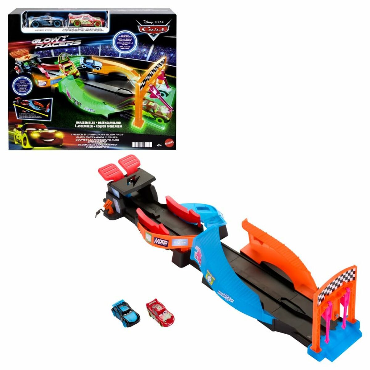 Cars Launcher Track Cars Glow Racers Glow In The Dark