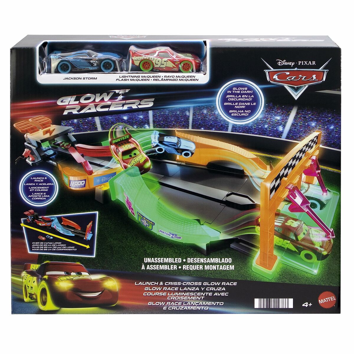 Cars Launcher Track Cars Glow Racers Glow In The Dark