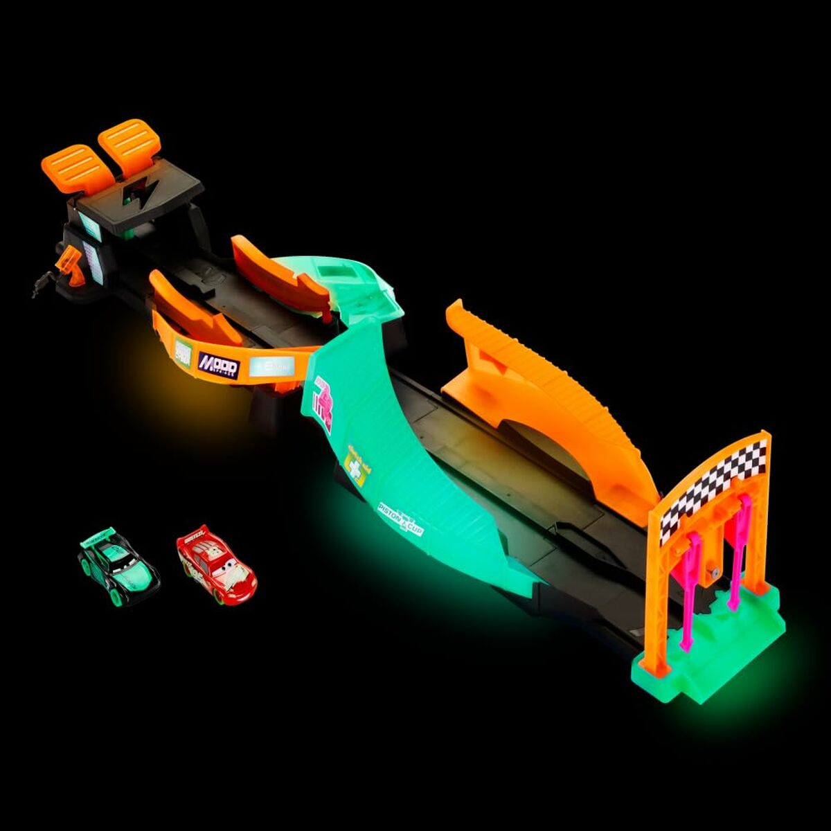 Cars Launcher Track Cars Glow Racers Glow In The Dark