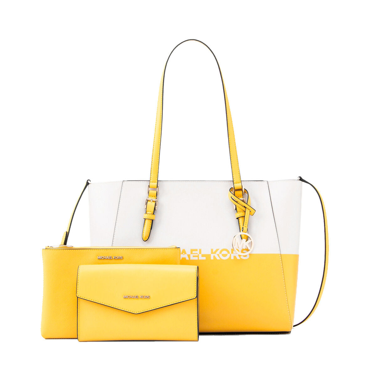 Michael Kors Women's Handbag Michael Kors Charlote Yellow 27 X 34 X 11 Cm