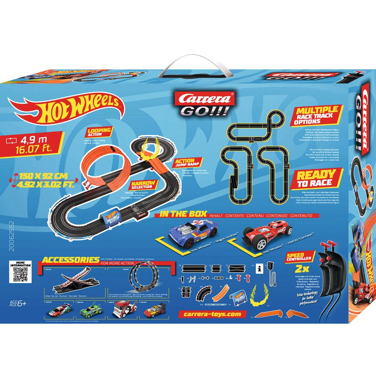 Carrera-Toys Racetrack Carrera-Toys Go!!! Hot Wheels 4.9 4,9 M 2 Cars