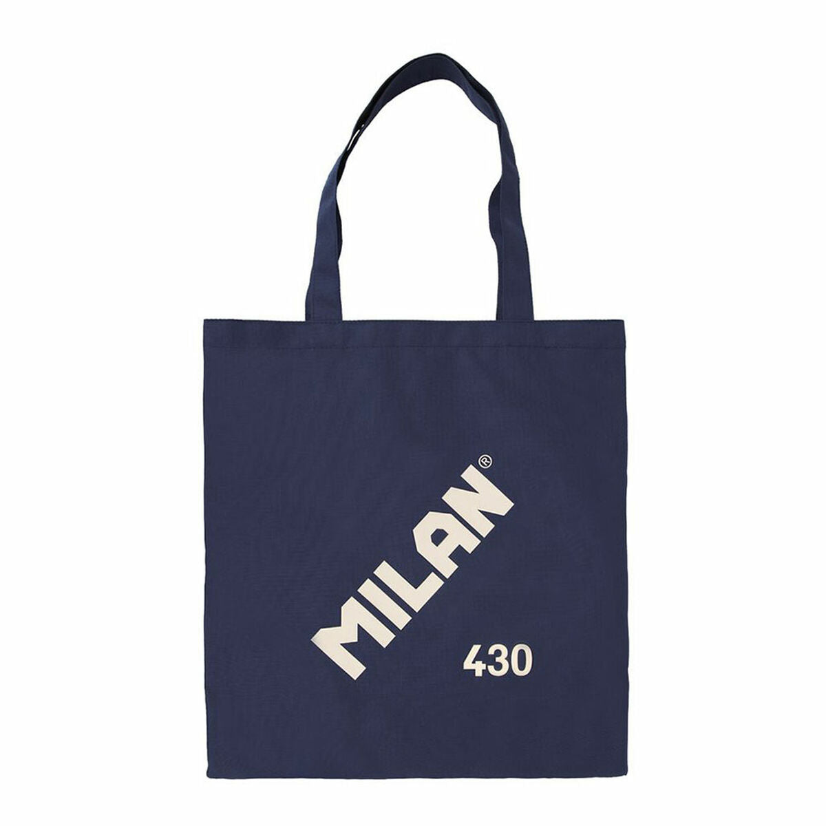 Milan Fabric Bag Milan 1918 Navy Blue 38 X 41 Cm