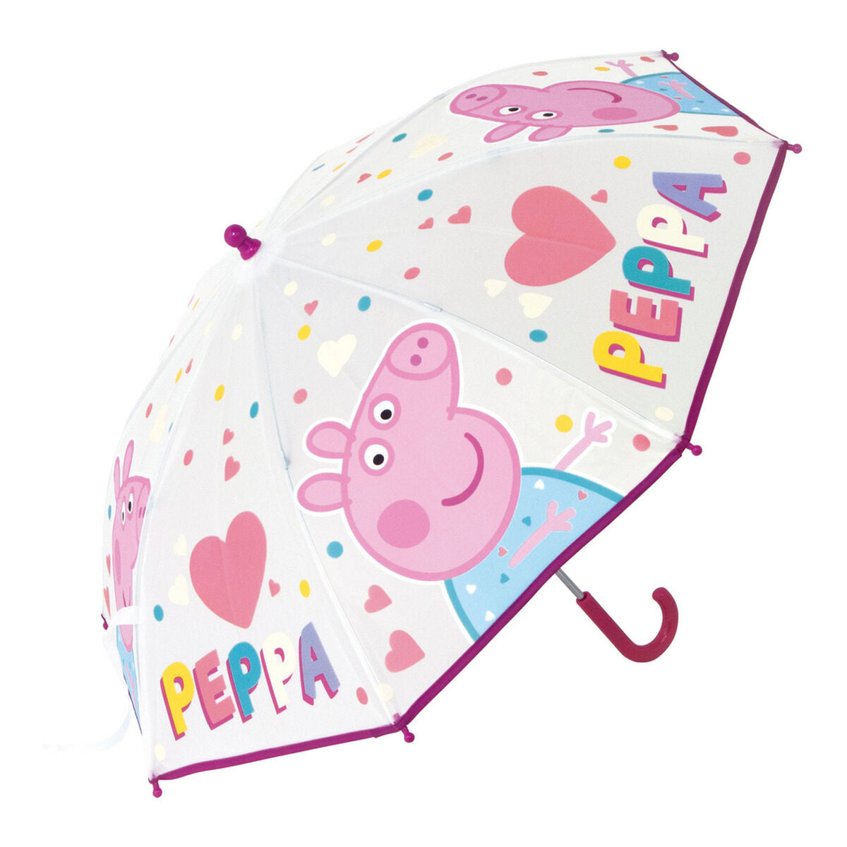 Peppa Pig Umbrella Peppa Pig Having Fun Light Pink 46 Cm