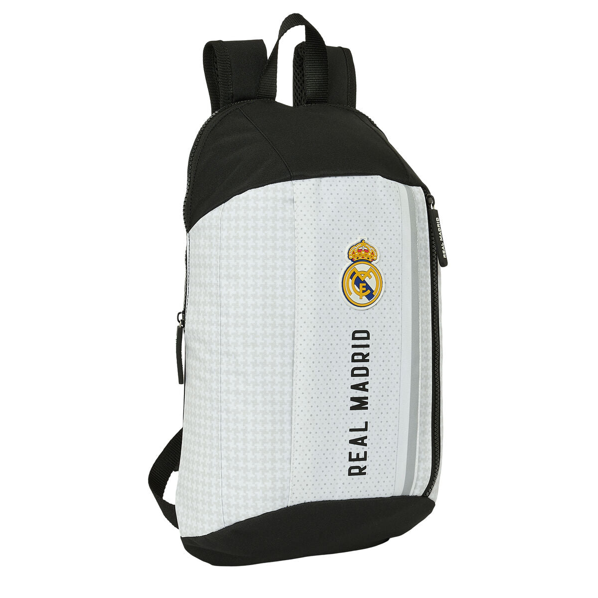 Real Madrid C.f. Rucksack Real Madrid C.f. 24/25 White Grey 22 X 39 X 10 Cm