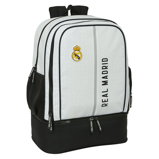 Real Madrid C.f. Gym Bag Real Madrid C.f. 24/25 White Grey 35 X 50 X 24 Cm