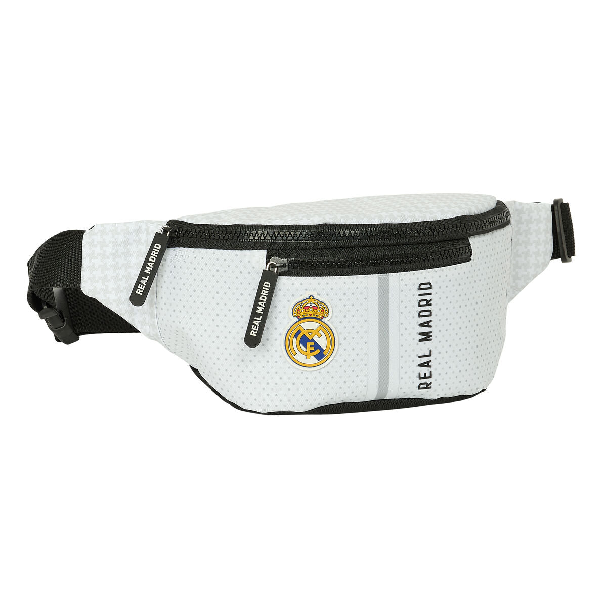 Real Madrid C.f. Belt Pouch Real Madrid C.f. 24/25 White Grey Sporting 23 X 12 X 9 Cm