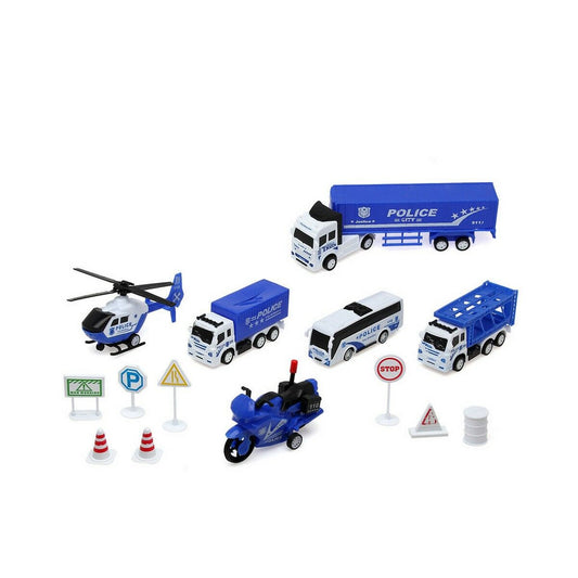 Bigbuy Kids Vehicle Playset City Police 45 X 33 X 6 Cm