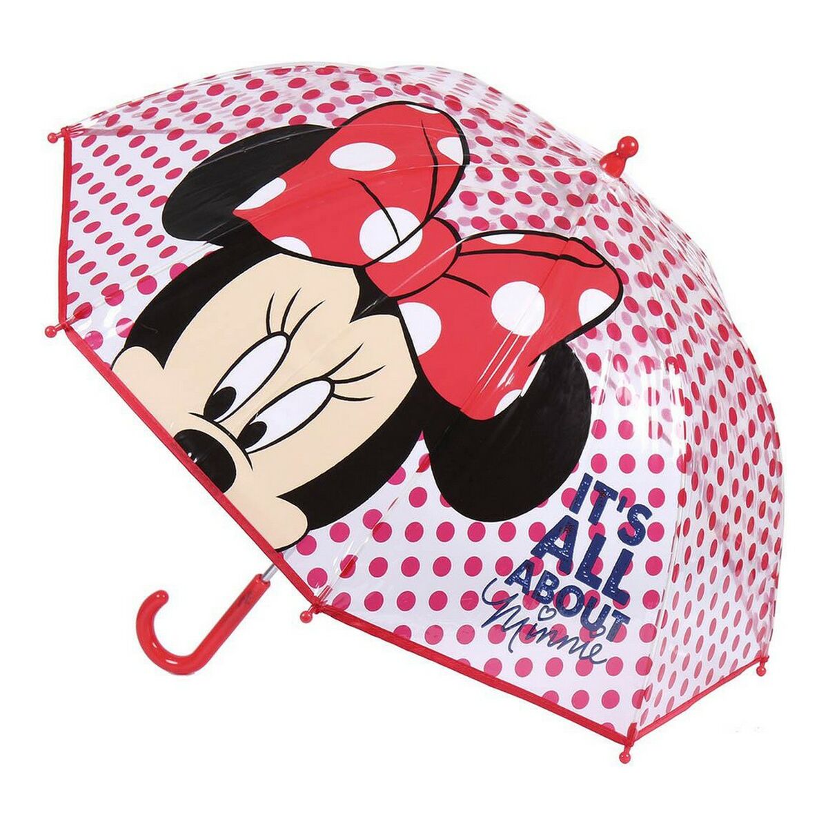 Minnie Mouse Umbrella Minnie Mouse Red 100 % Poe (Ø 71 Cm)