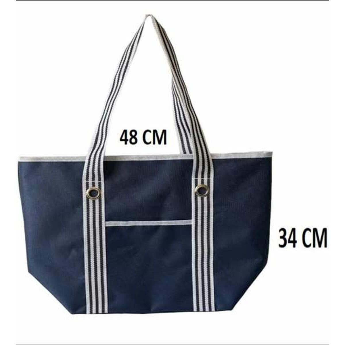 Bigbuy Outdoor Beach Bag Dark Blue Oxford 48 X 18 X 34 Cm