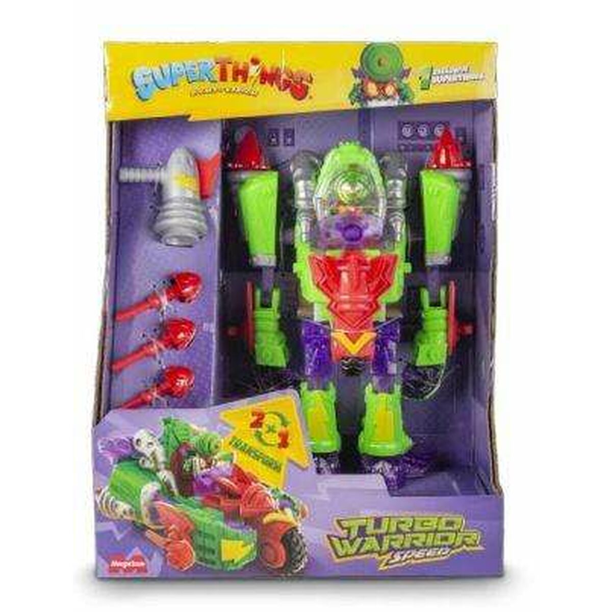 Superthings Transformable Super Robot Superthings Turbo Warrior Speed 18 X 21 X 8,7 Cm Motorbike