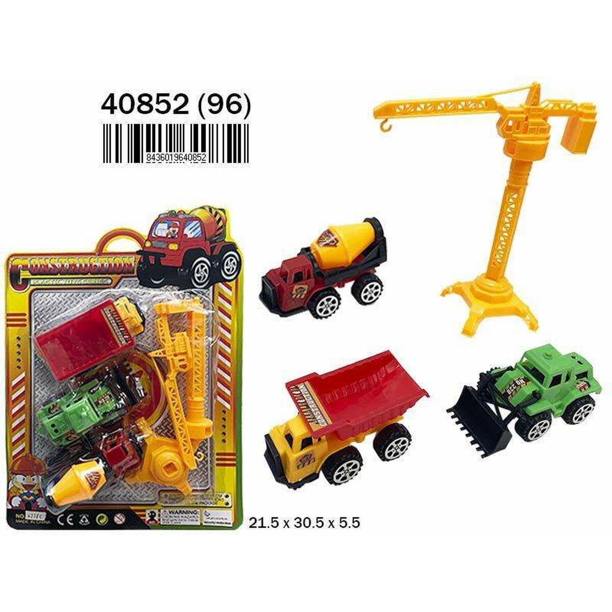 Bigbuy Fun Construction Work Vehicles (Set) 4 Pieces