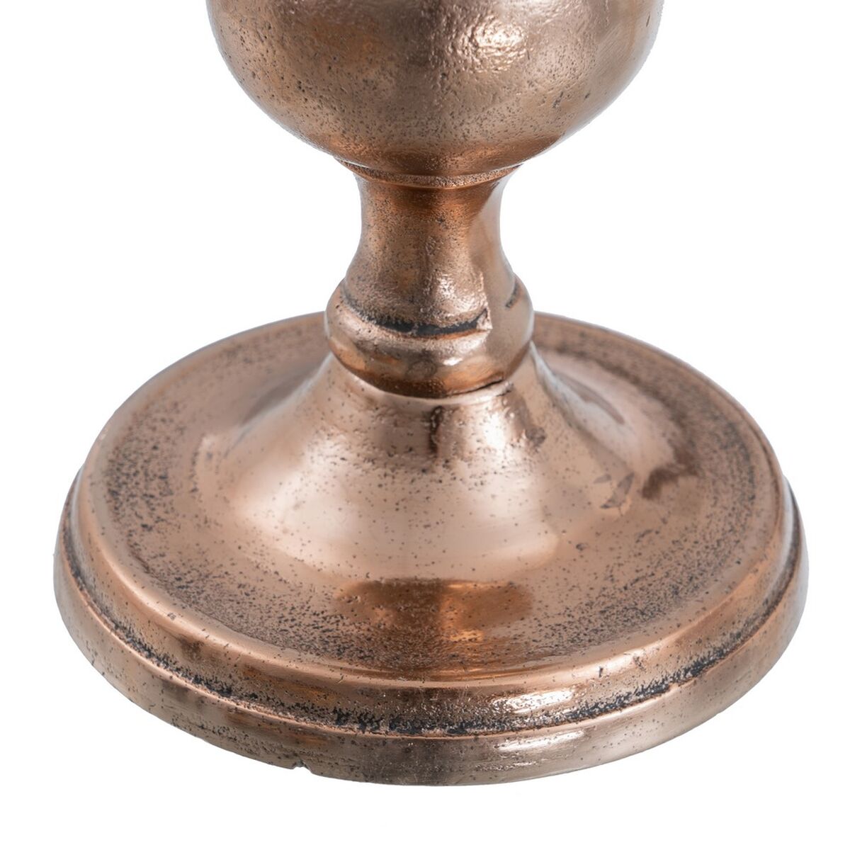 Bigbuy Home Candleholder Copper Aluminium 9 X 9 X 24 Cm