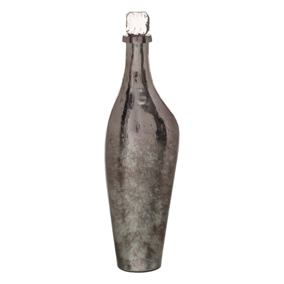 Bigbuy Home Bottle Silver Aluminium Crystal 15 X 13 X 54 Cm Decorative