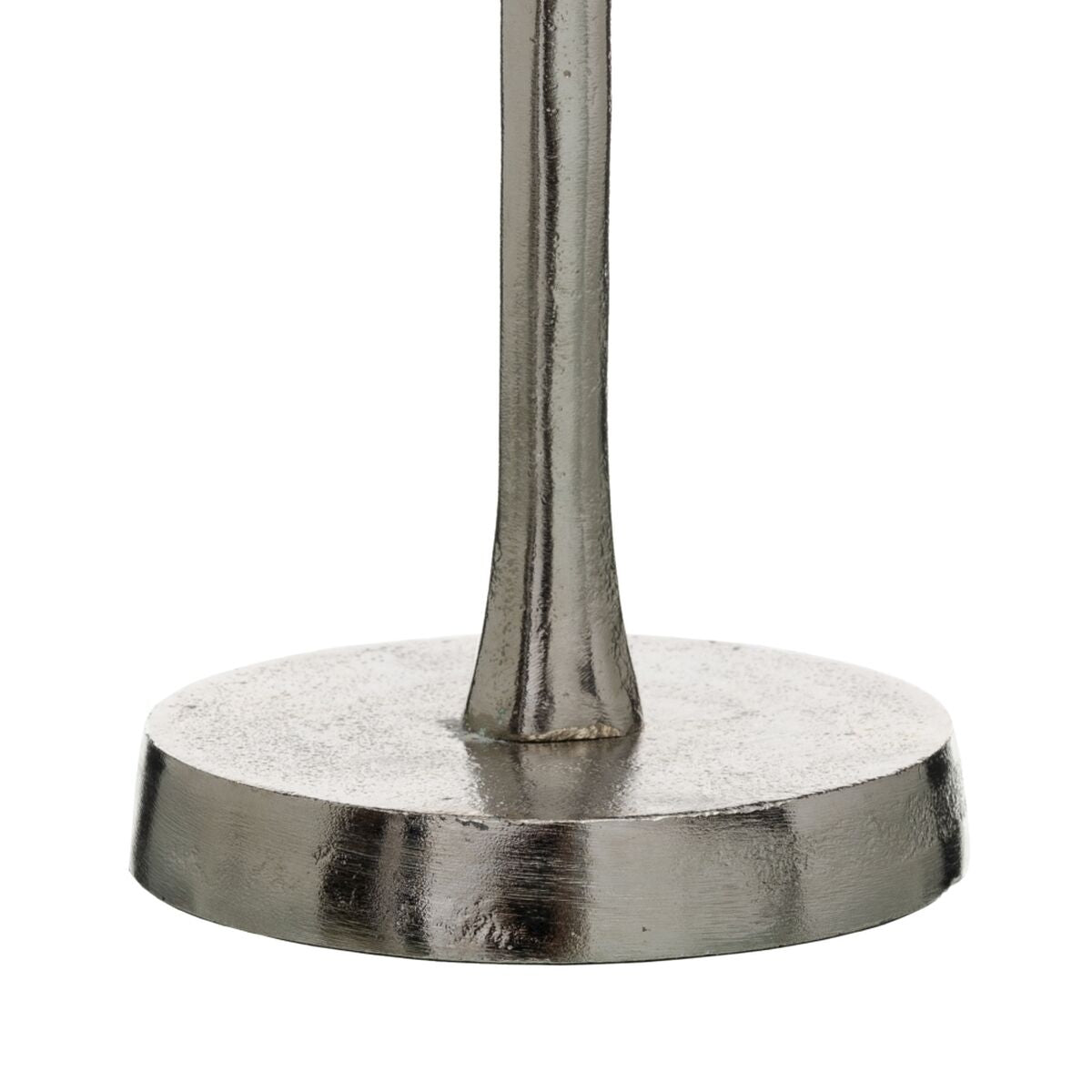 Bigbuy Home Candleholder Grey Silver Aluminium Crystal 11 X 11 X 56 Cm