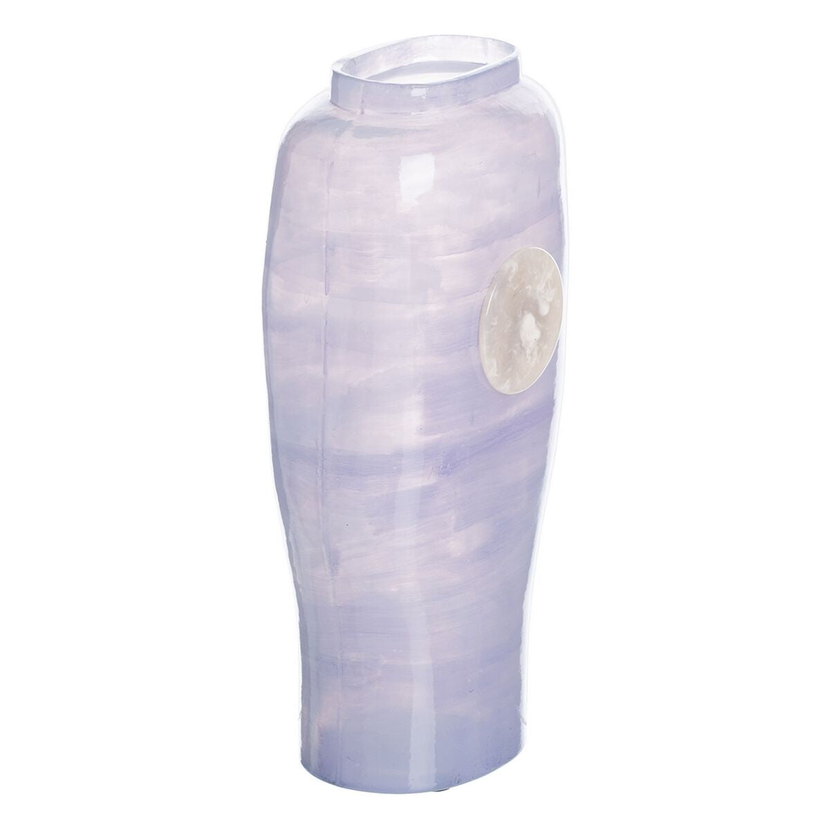 Bigbuy Home Vase Blue White Resin Crystal 15 X 9 X 31 Cm