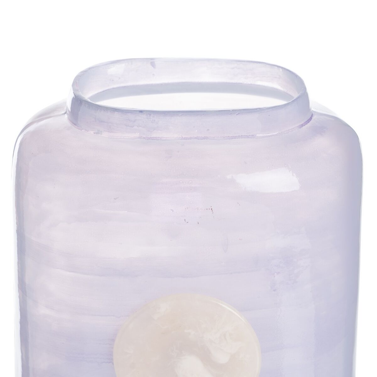 Bigbuy Home Vase Blue White Resin Crystal 15 X 9 X 31 Cm