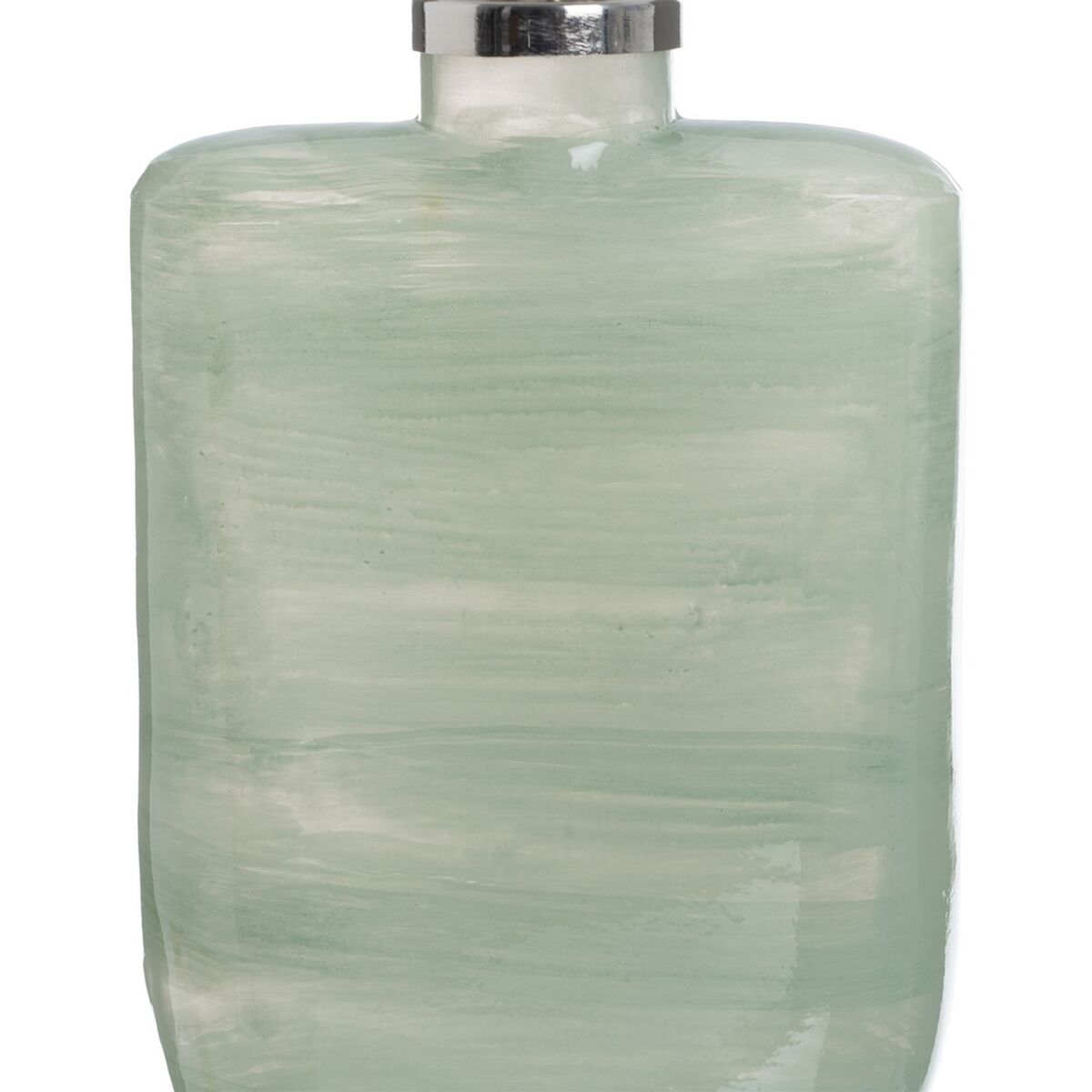 Bigbuy Home Bottle Green Silver Aluminium Crystal 16 X 10 X 46 Cm Decorative