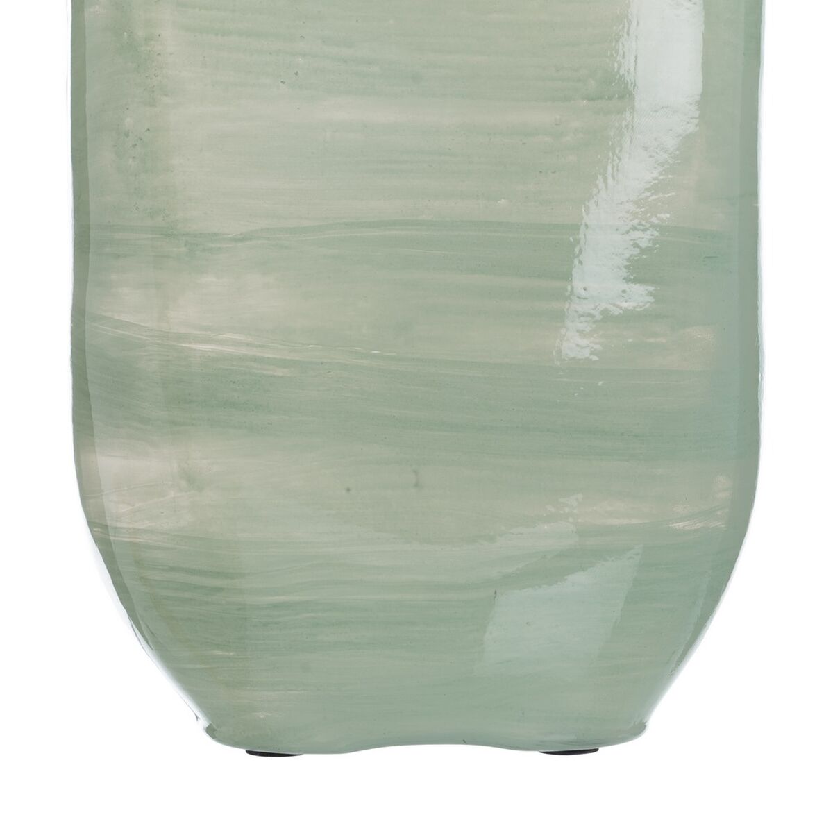 Bigbuy Home Bottle Green Silver Aluminium Crystal 16 X 10 X 46 Cm Decorative