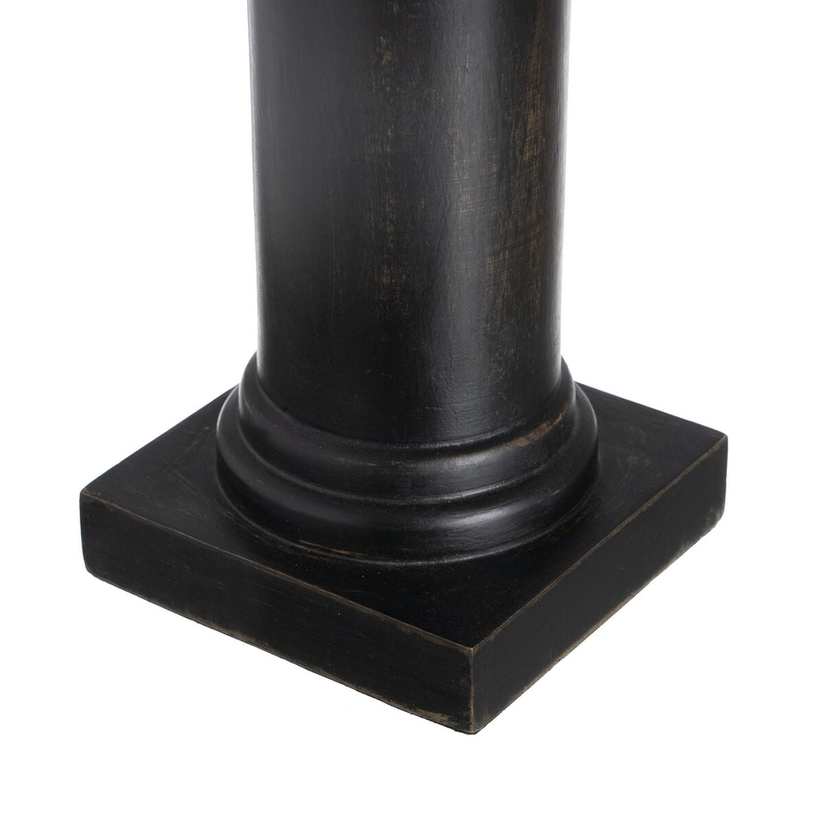 Bigbuy Home Candleholder Black Wood Crystal 12 X 12 X 62 Cm