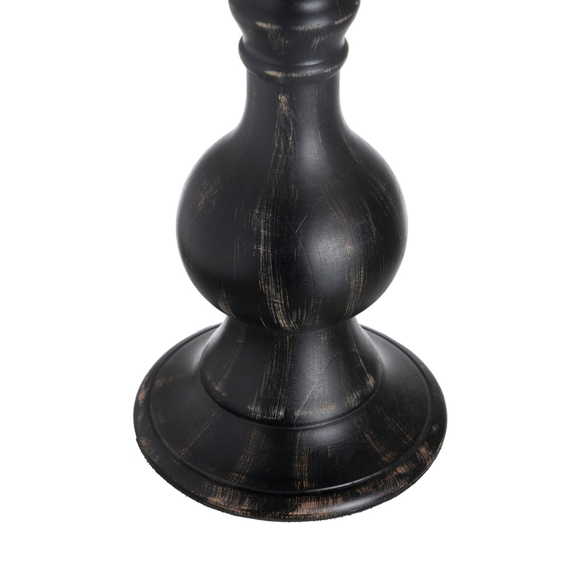 Bigbuy Home Candleholder Black Wood Crystal 20 X 20 X 53 Cm