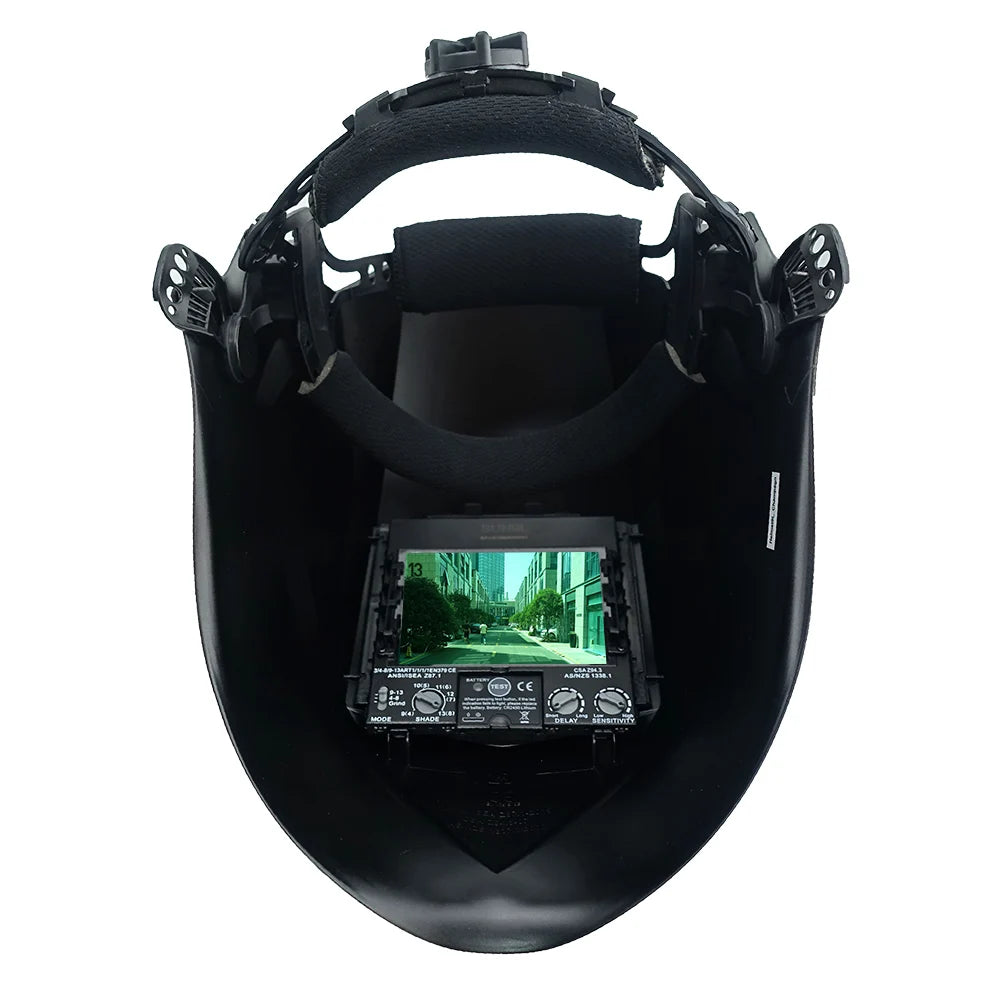 Professional Welding Mask View Size 100x73mm Top Optical 1111 4 Sensors 4(3)-13 Sun9Max Sun9L Big Auto Darkening Welder Helmet