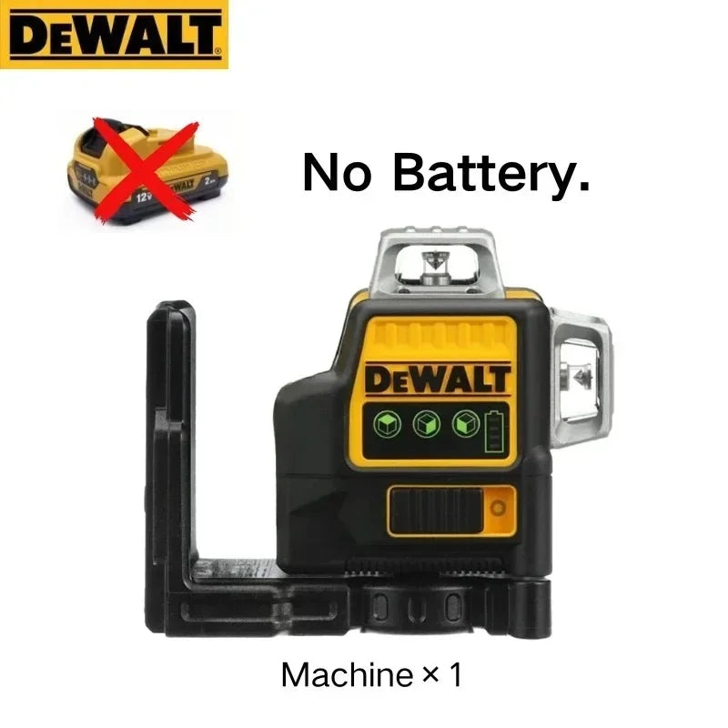 2024 Dewalt DW089LG 3 Sides*360 12 Lines Laser Level Horizontal Green Light tool Meter Outdoor Degree Vertical 12V Battery