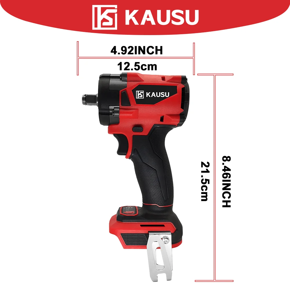 550N.m Torque Brushless Electric Impact Wrench 1/2 & 1/4 Inch Cordless Wrench Portable Power Tools For Makita 18V Battery