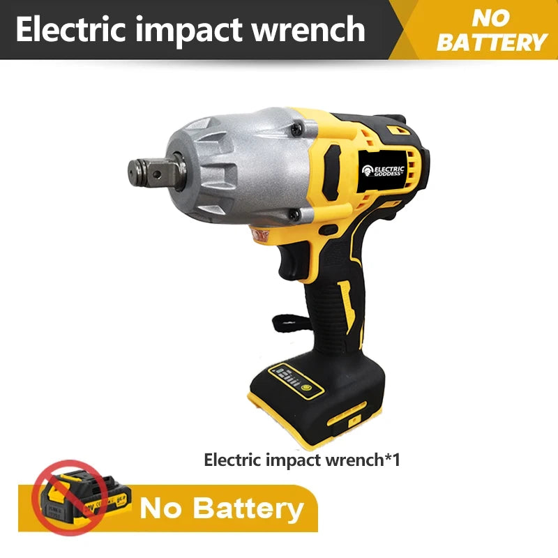 EG 700N.M Torque Wrench Brushless Rechargeable Wrench Heavy Duty Key impact Battery Repair Power Tool For Dewalt 20V Battery