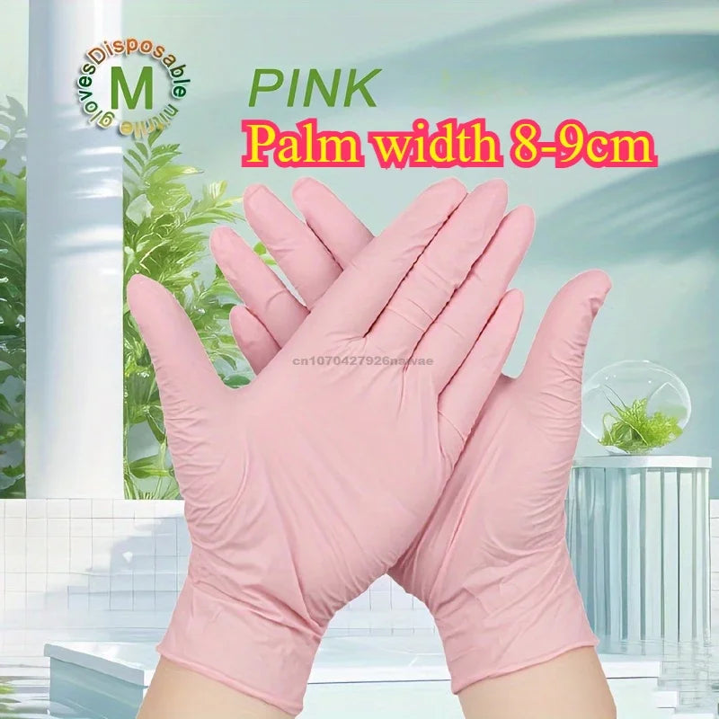 Kitchen Gloves Disposable Nitrile Latex Gloves Black Washing Tableware Housework Car Industry Gardening Pet Care Cooking Tools