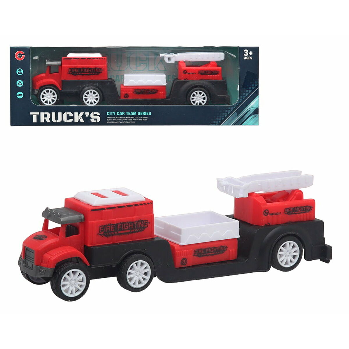 Bigbuy Fun Lorry Red 22 X 7 Cm