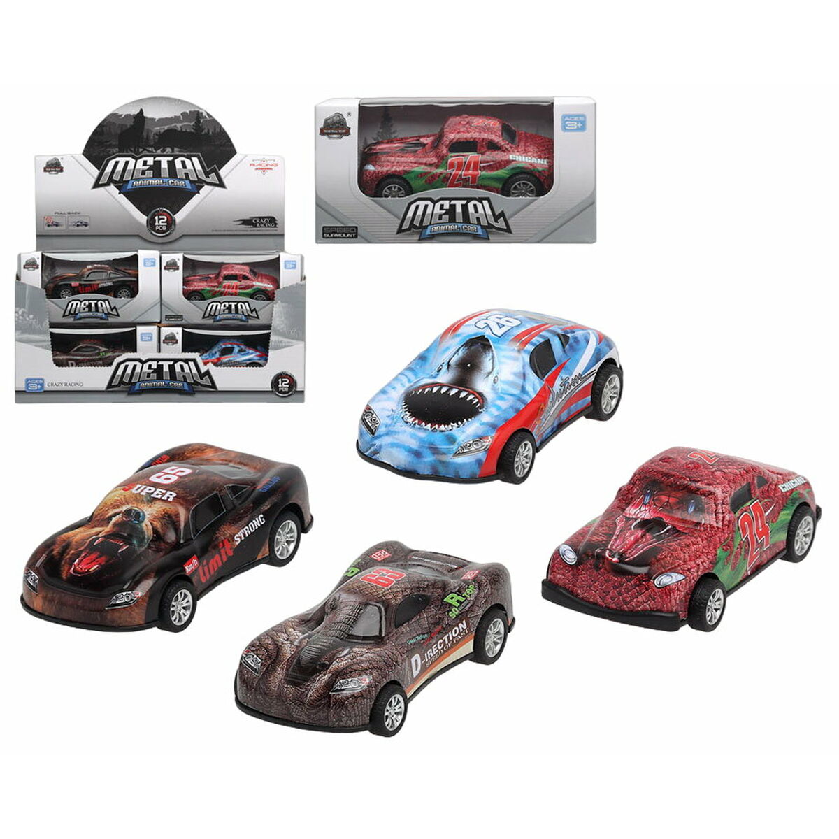 Bigbuy Fun Car Metal Animal Car