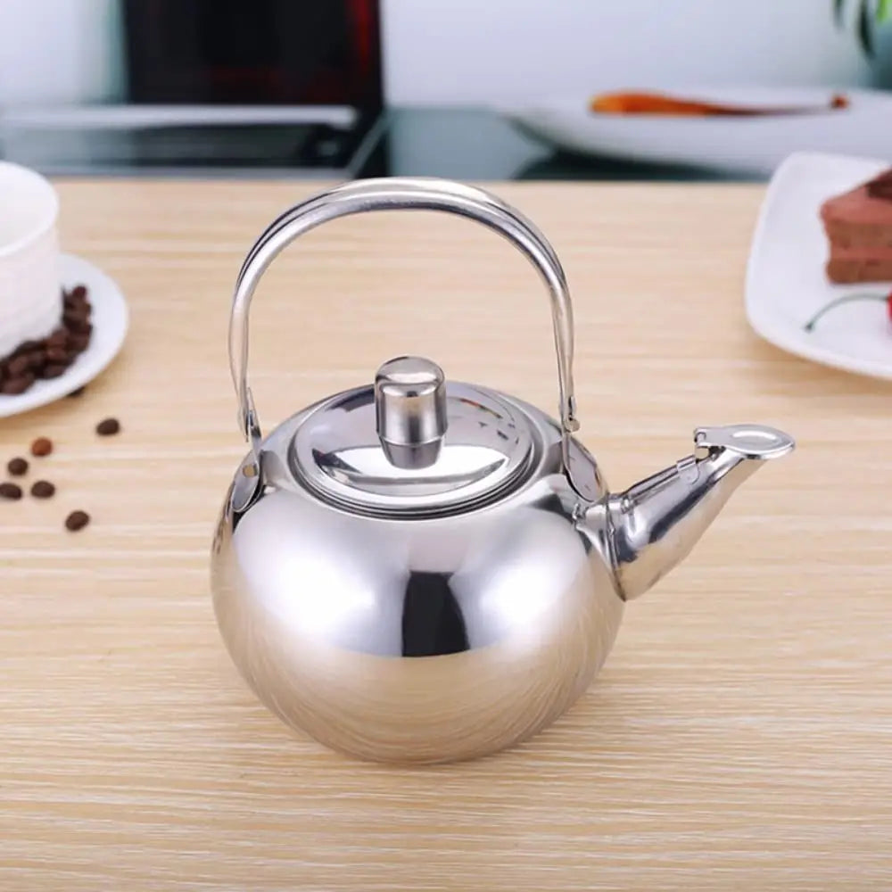 Stainless Steel Water Kettle Teapot With Infuser Filter Coffee Kettle Green Oolong Tea Jug Home Office Tea Coffee Tools Cookware