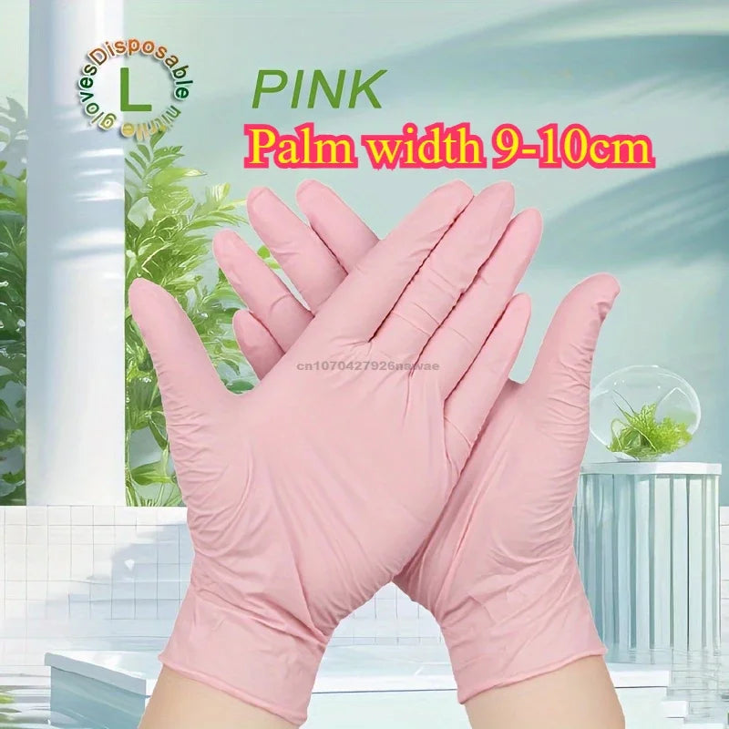 Kitchen Gloves Disposable Nitrile Latex Gloves Black Washing Tableware Housework Car Industry Gardening Pet Care Cooking Tools