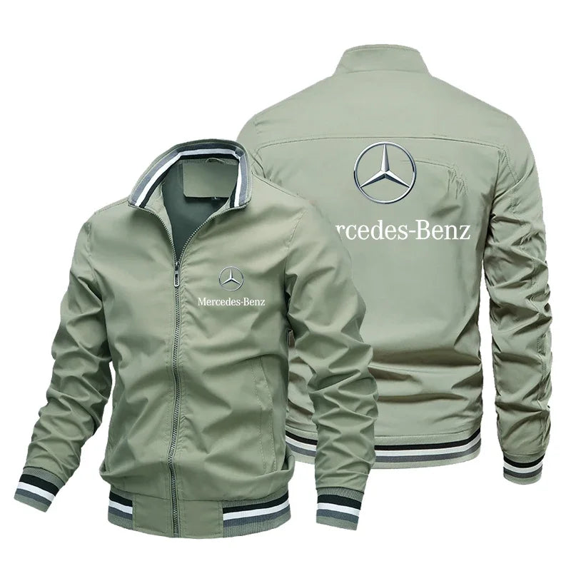 Men's Autumn Jacket Mercedes-Benz Car Sport Racing Jacket 2024 Trendy Sweatshirt Apparel Custom Design Biker Jacket Men Clothing