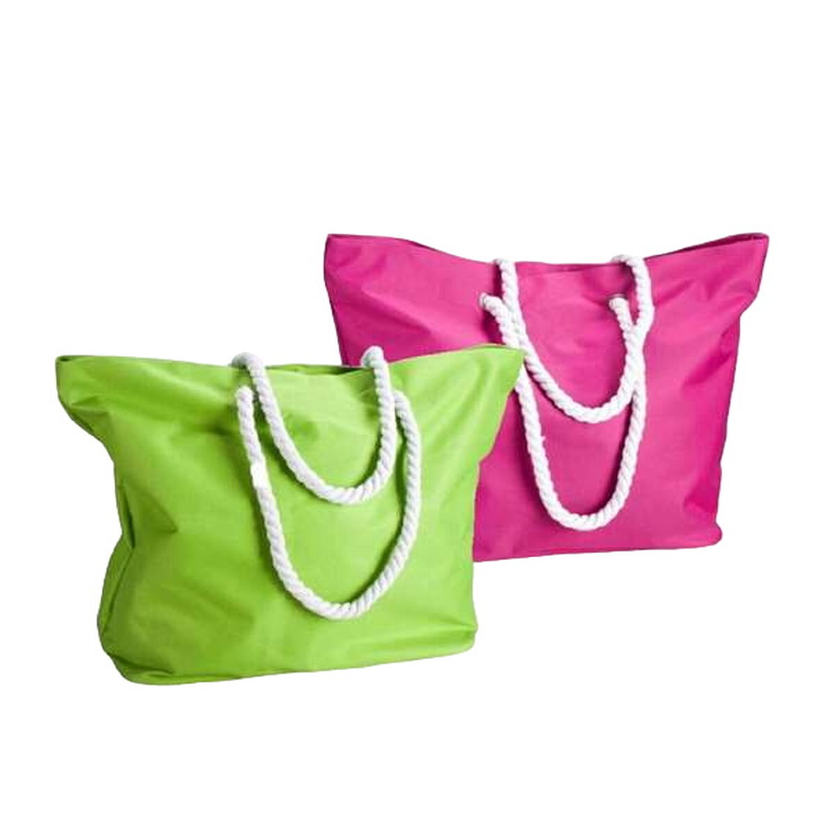 Bigbuy Outdoor Beach Bag Green Pink Oxford 59 X 19 X 40 Cm