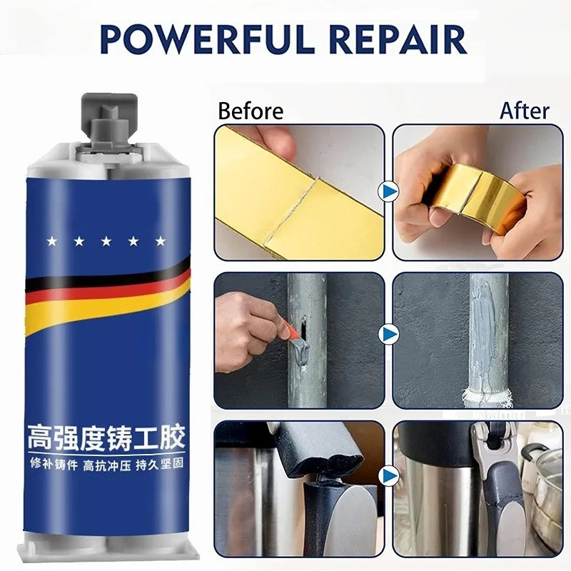 New Metal Repair Glue Cold Welding Glue High Strength Magic Plastic Repair Casting Adhesive Agent Heat Resistance AB Sealant