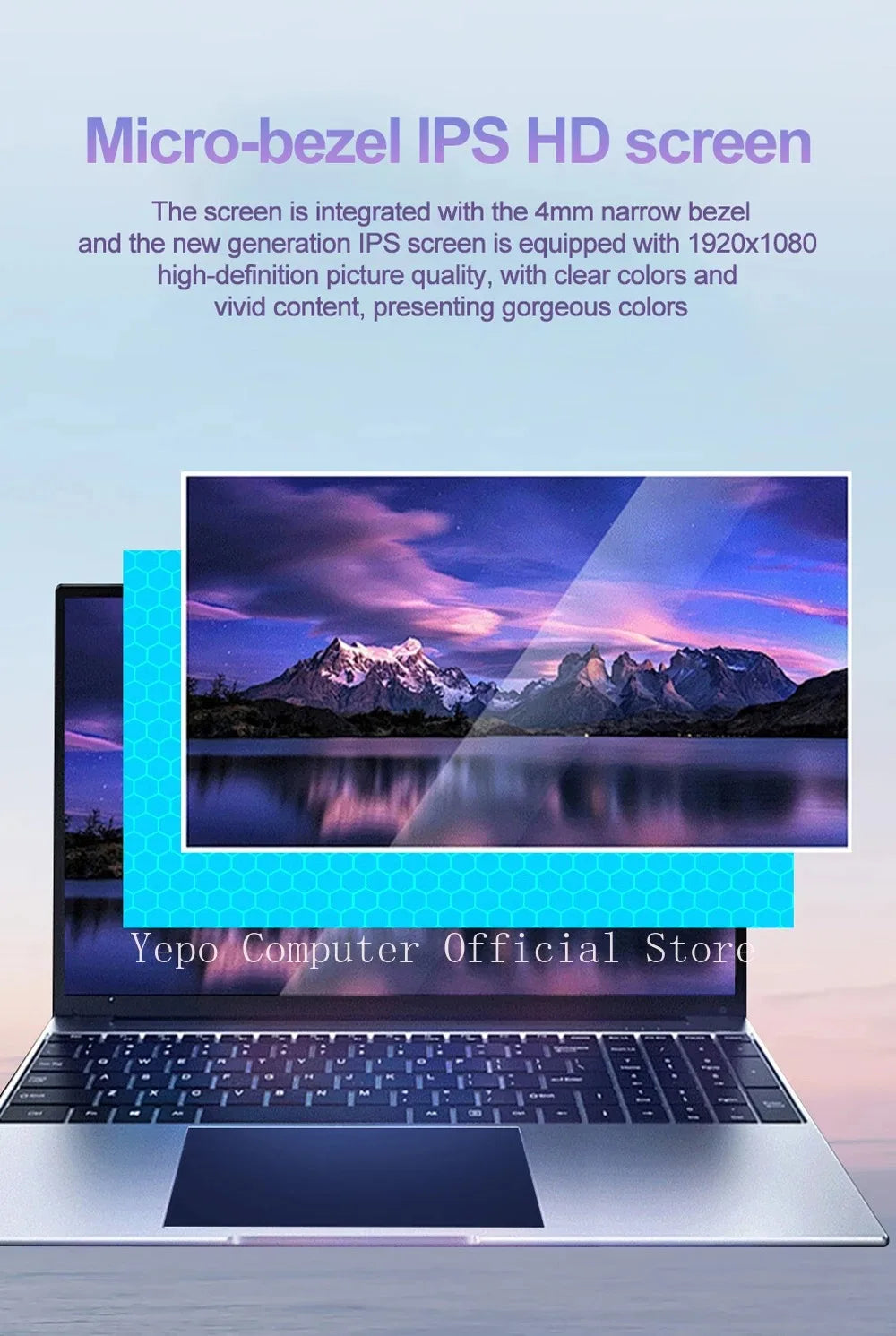 2025 New Laptop Global Version Intel N3700 Ultra Thin 14.1-inch HD Screen 16G+2048G DDR4 High Speed WIFI 5+Office computer