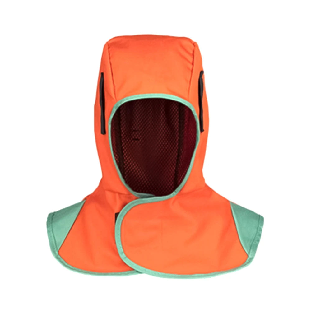 Full Protective Welding Hood for Men Washable Breathable Welding Neck Cover Flame-Retardant Protective Welding Cap for Welder