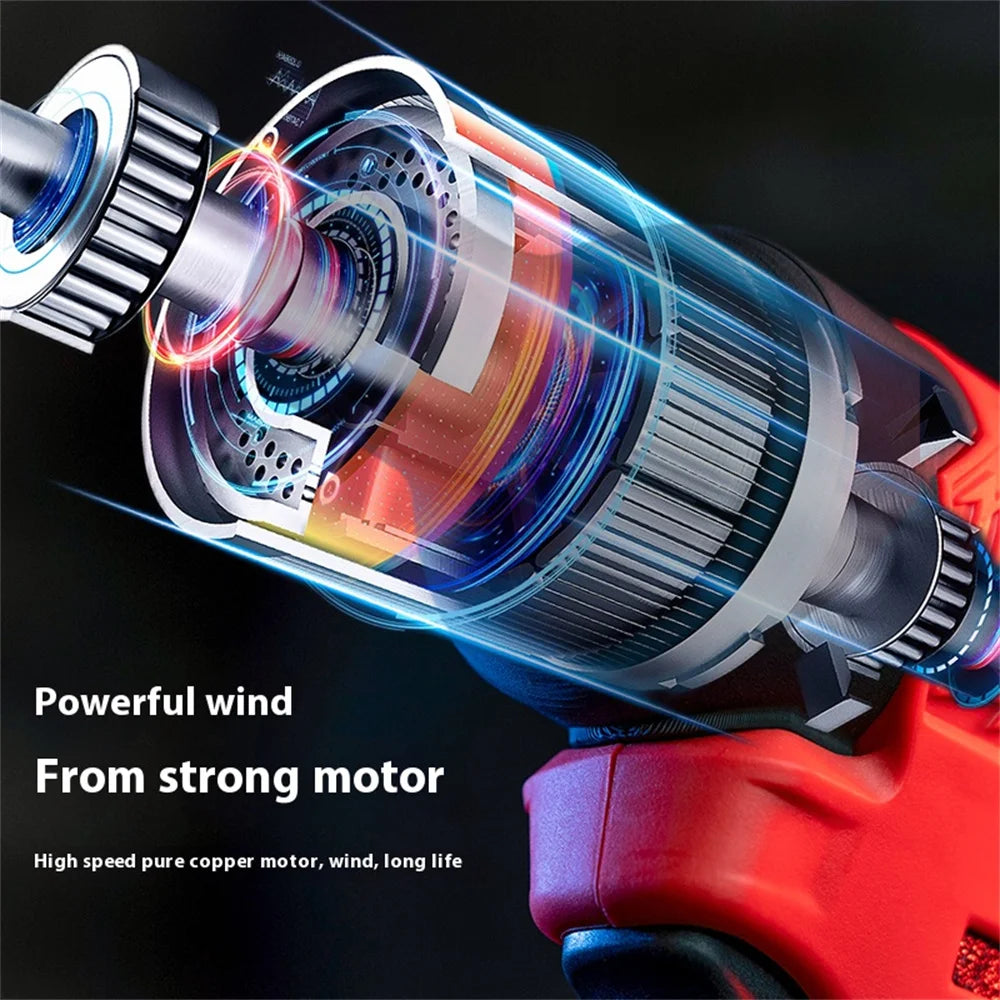 140000RPM Turbo Violent Fan Suitable for Milwaukee M12 Batteries Powerful Handheld Air Blower Dust Cleaning Blowing Tools