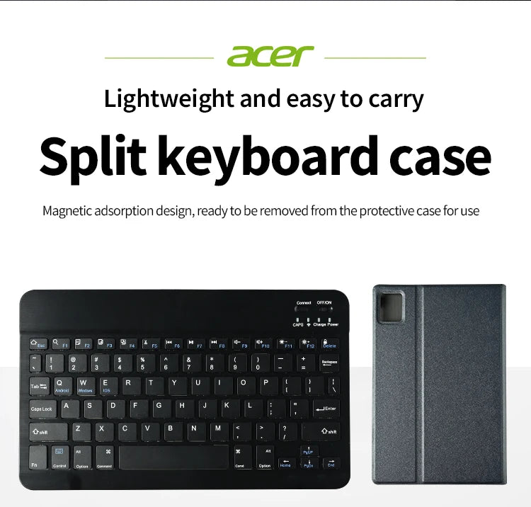 Acer Global Version Original Pad 10.4inch Dual SIM WIFI HD 2K IPS Screen 6+128GB 6000mAH Tablet PC with Keyboards