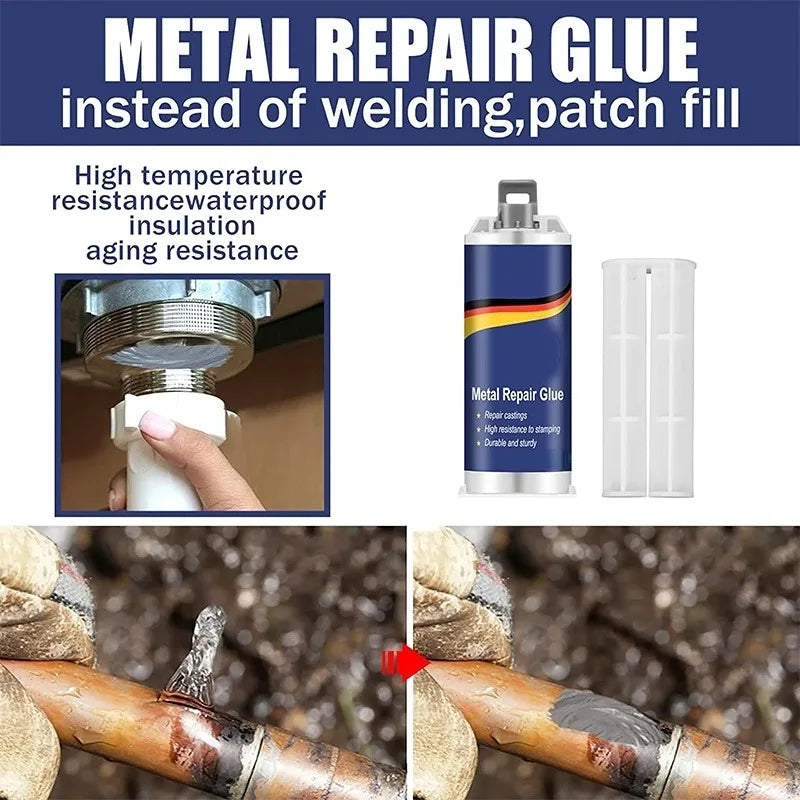 New Metal Repair Glue Cold Welding Glue High Strength Magic Plastic Repair Casting Adhesive Agent Heat Resistance AB Sealant